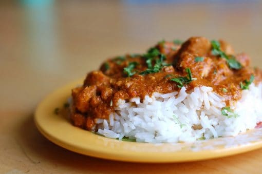 ndian coconut chicken with curry