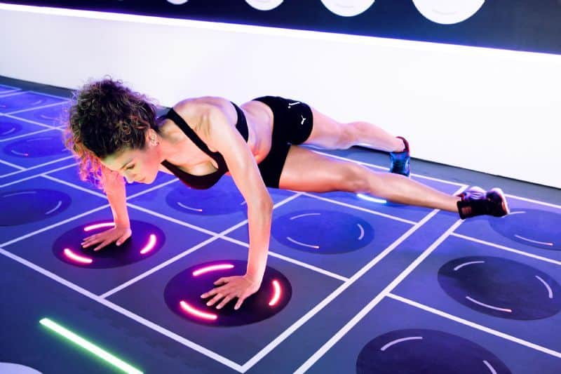 high-tech fitness studio