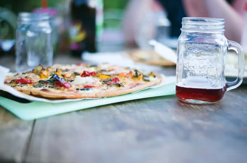 pizza and beer