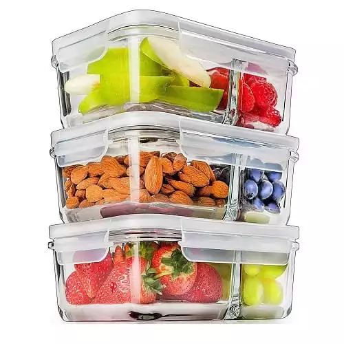 Prep Naturals Glass Meal Prep Containers