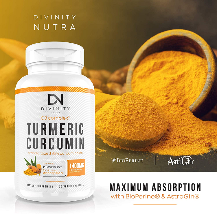 Divinity Nutra- Turmeric Curcumin Supplements