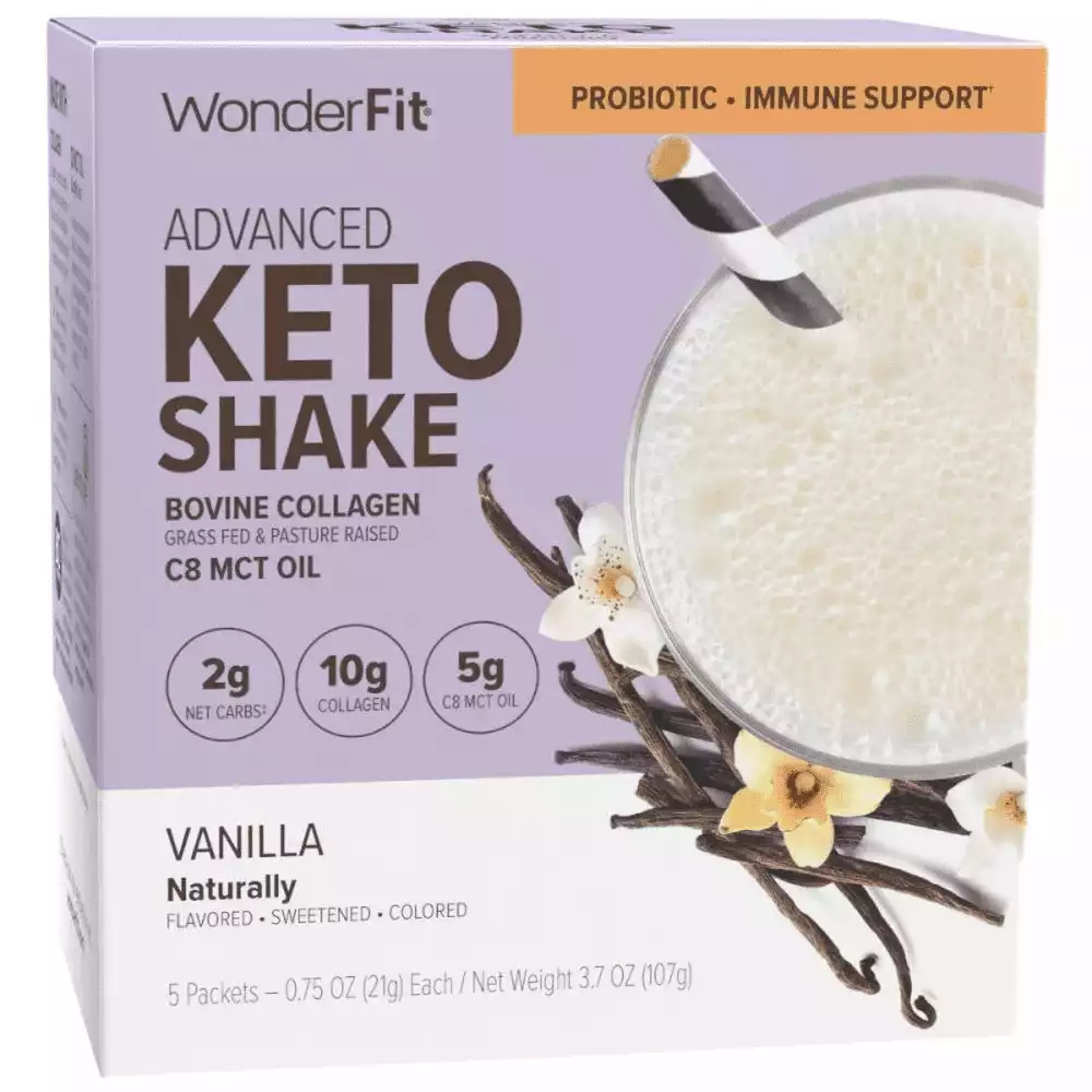 WonderFit Vanilla Keto Shake | DietDirect