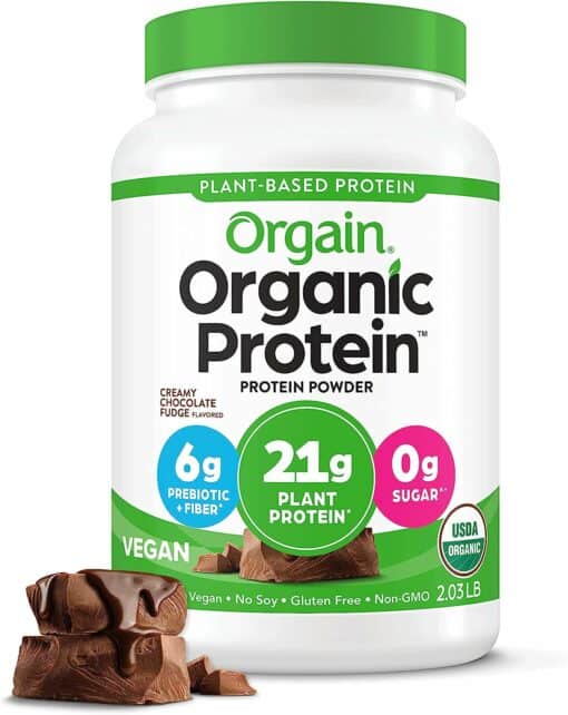 orgain organic vegan protein powder