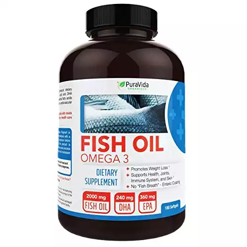 PuraVida Omega 3 Fish Oil Supplement | Amazon