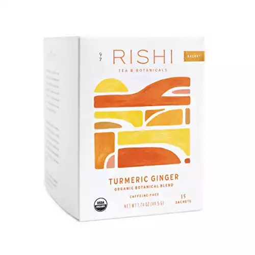 Rishi Tea Turmeric Ginger Herbal Tea | Amazon