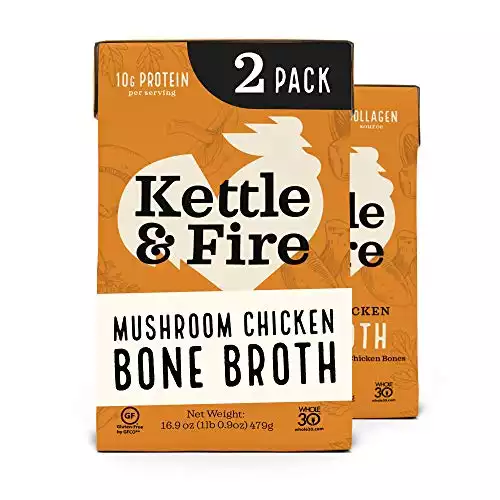 Mushroom Chicken Bone Broth by Kettle and Fire | Amazon