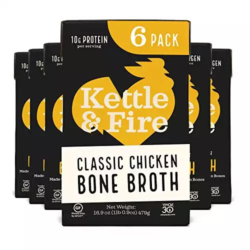 Chicken Bone Broth Soup by Kettle and Fire