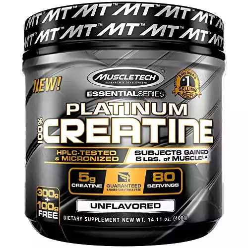 MuscleTech Platinum Creatine Monohydrate Powder