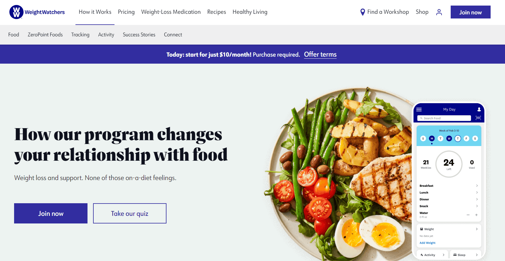 Weight Watchers website