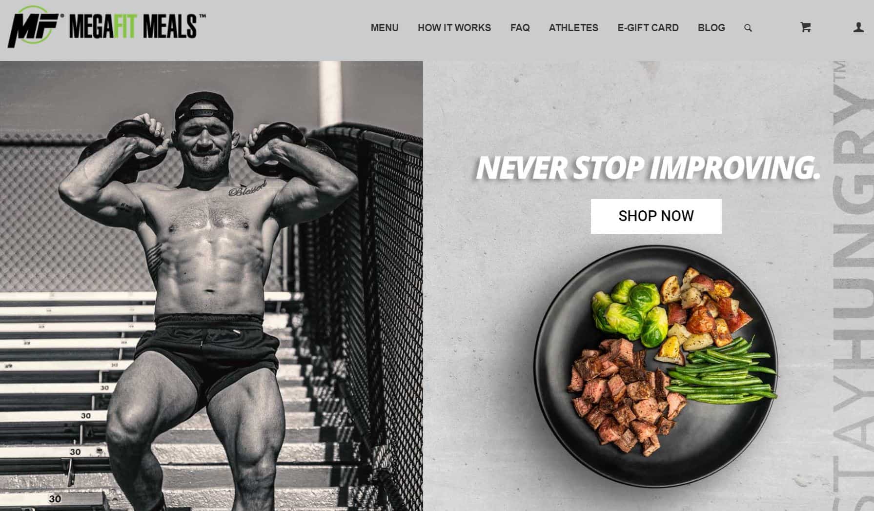 MegaFit Meals website