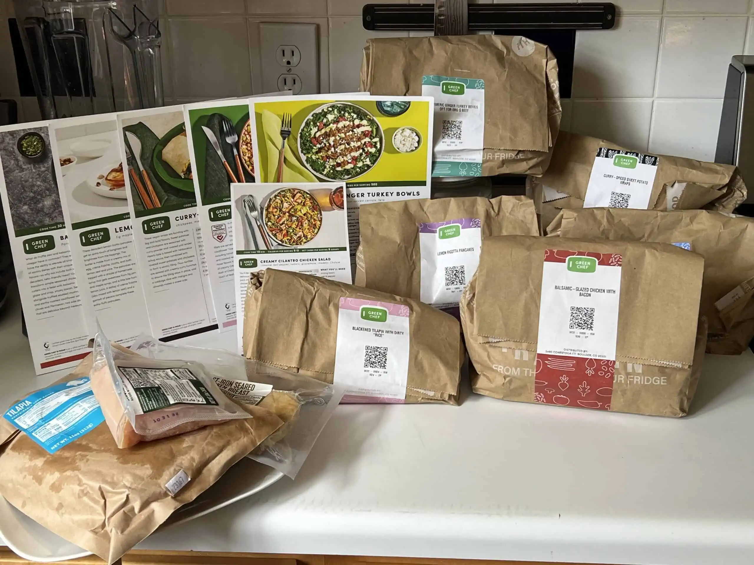 green chef recipes in bags