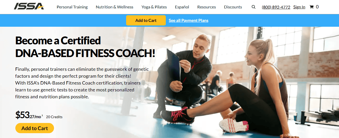 ISSA DNA-Based Fitness Coach