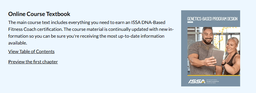 ISSA DNA-Based Fitness Coach Textbook