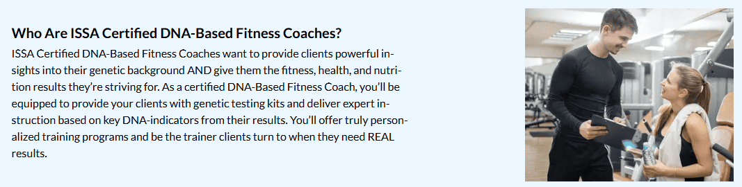 Who are ISSA DNA-Based Fitness Coach?