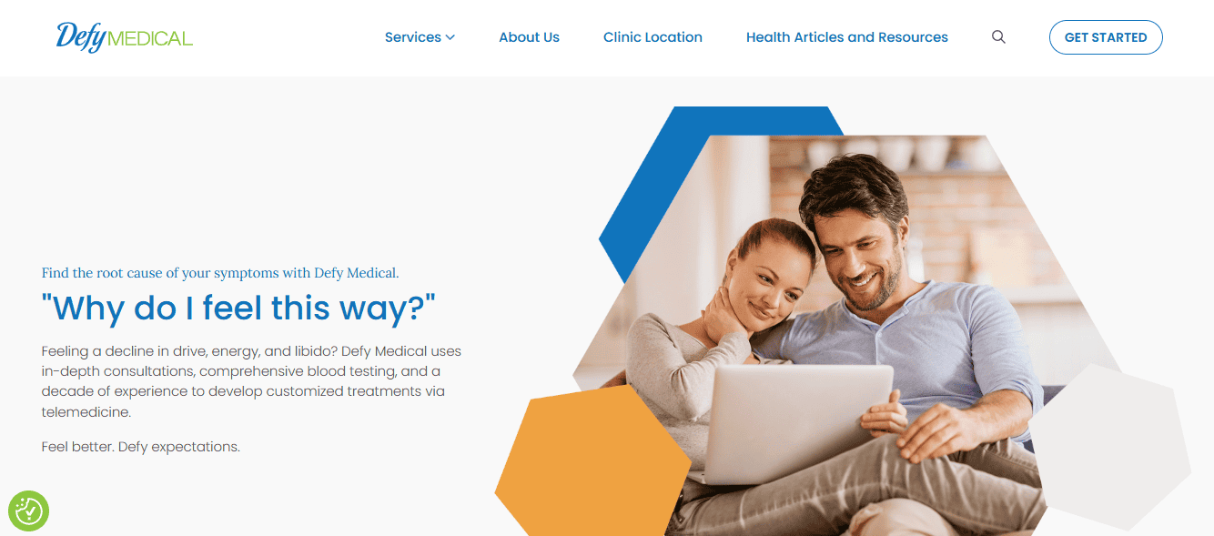 Defy Medical website