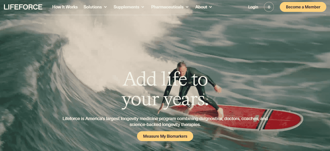 My Life Force website