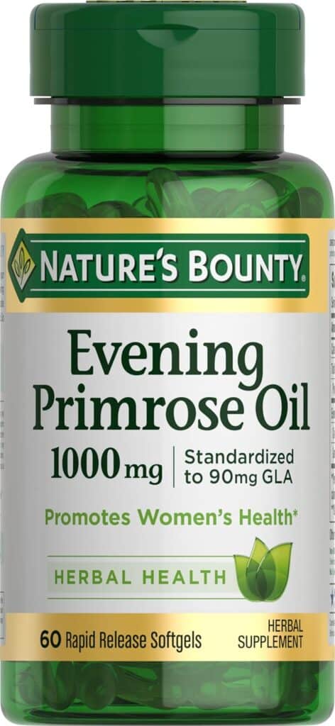Nature's Bounty Primrose Oil 1000mg, Promotes Women's Health, Herbal Supplement, Gluten Free