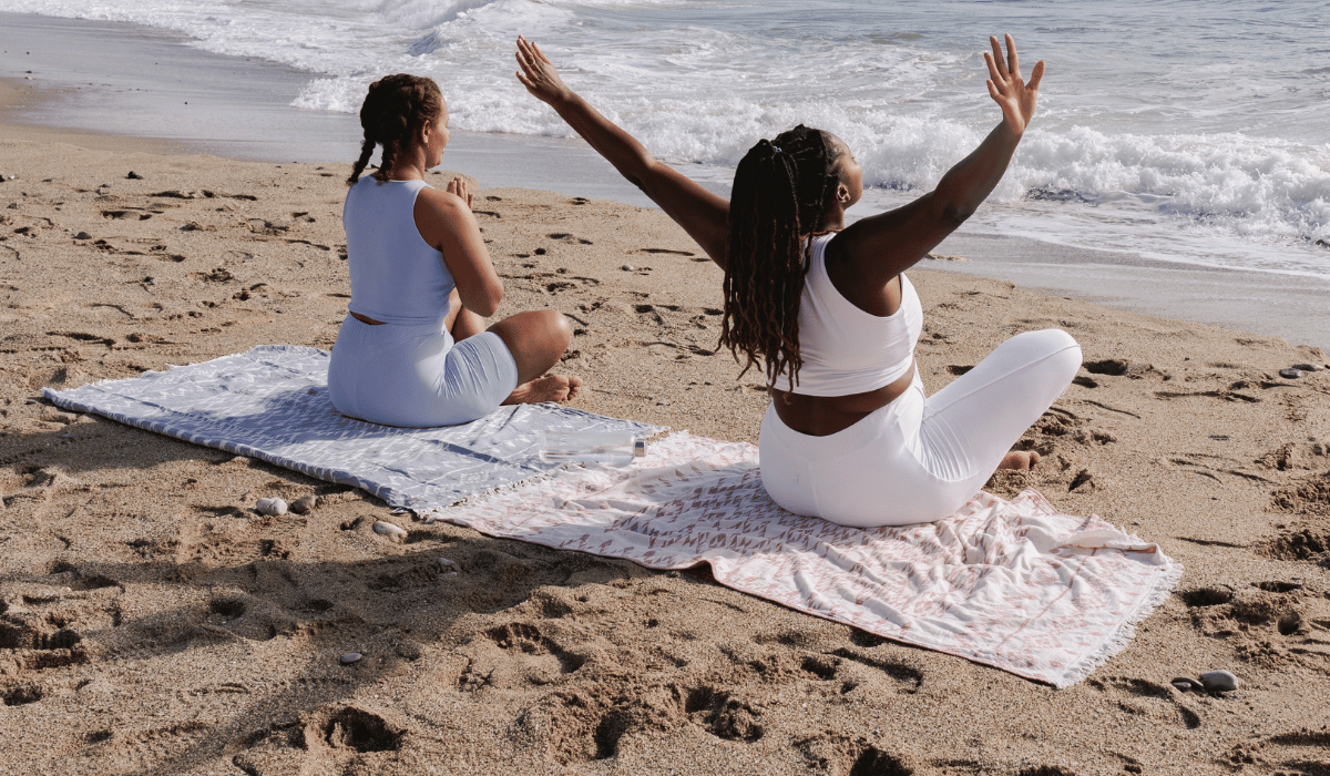 women beach